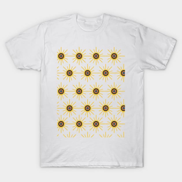 Starburst Pattern T-Shirt by The E Hive Design